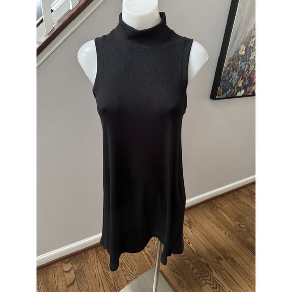 Lululemon Gone for the Week Ribbed Turtleneck Dress Black Size Small - Picture 2 of 5